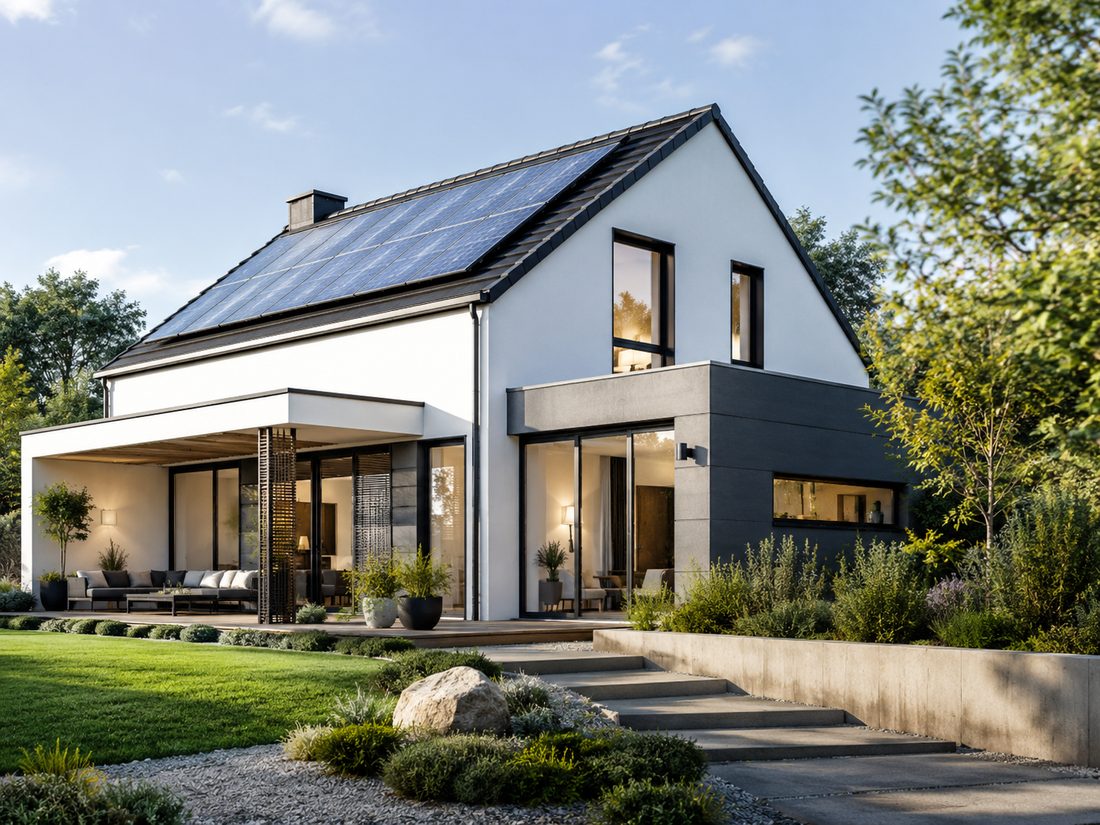 Modernes energieeffizientes Haus